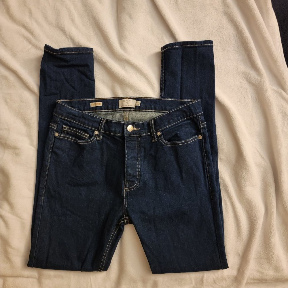 Womens Topman Skinny Blue jeans Size 34R
